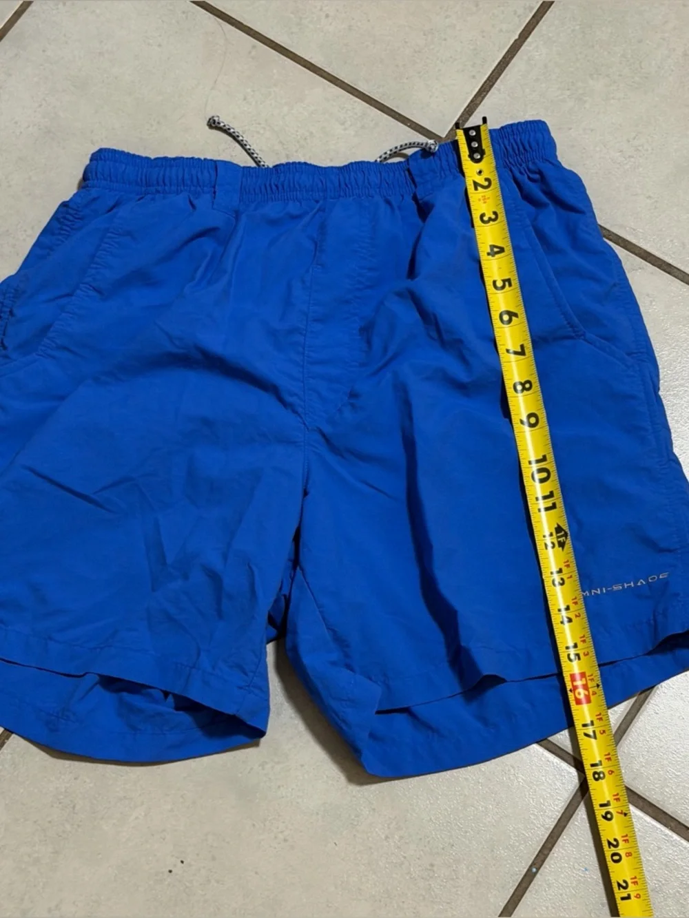 Columbia Sportswear Men Outdoor Royal Blue Quick-Dry Swim/Active‎ Shorts size S